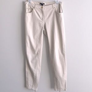 H&M Trousers- Cream- Size 6